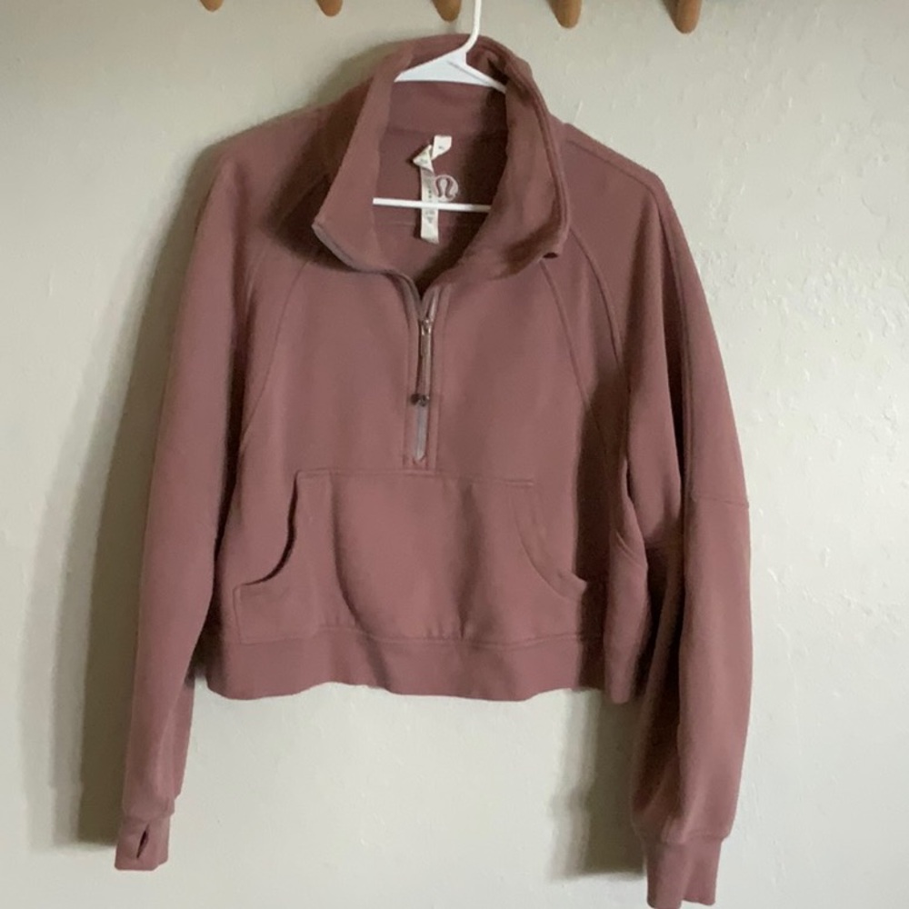 Lululemon Athletica Dusty Rose Quarter-Zip Pullover